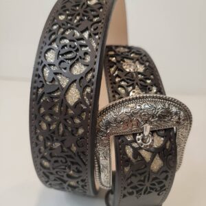 Cinto Vaquero para Mujer Sintetico Troquelado