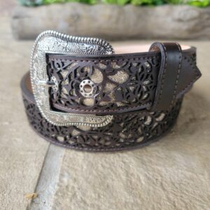 Cinto Vaquero para Mujer Sintetico Troquelado - 28
