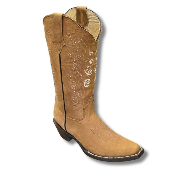 Bota Vaquera para Mujer Flores