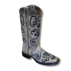 Bota Vaquera Mujer Old Crazy Choco