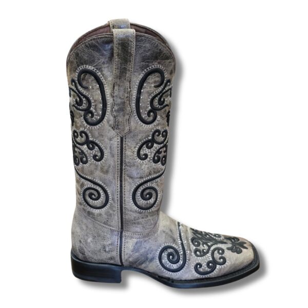 Bota Vaquera Mujer Old Crazy Choco - Imagen 2