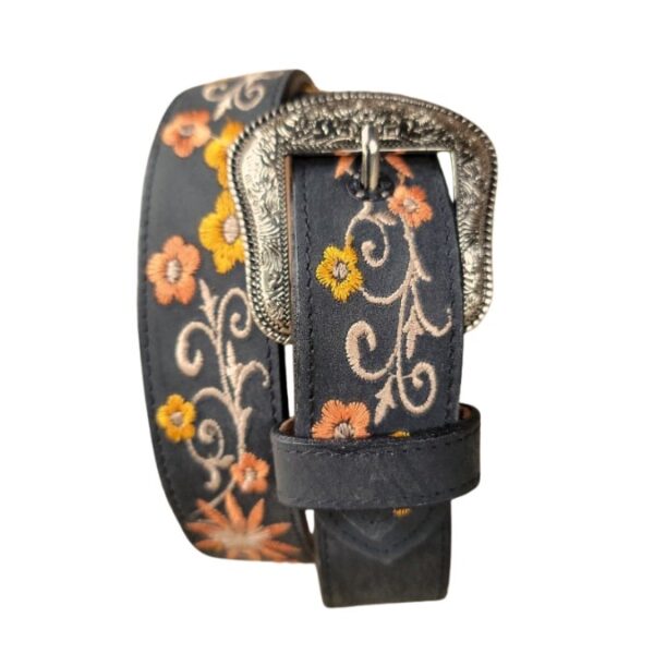 Cinto vaquero para mujer floreado - Imagen 2