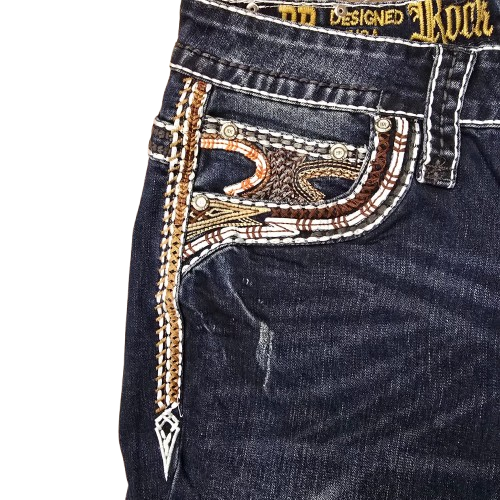 Rock Revolution Pantalon para Hombre / Dark Jeans - Imagen 4